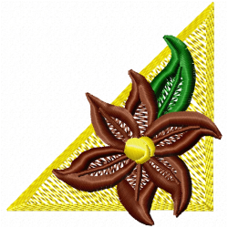 Flowers And Tree Embroidery Design 2